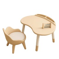 Ensemble de bureau d'apprentissage réglable en plastique pour enfants, pour une utilisation à domicile - Design moderne, bureau d'éducation précoce et de lecture