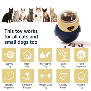 Palla Dispensatrice di Cibo per Animali Domestici in Silicone Portatile Non Impermeabile da 0,5 kg, Stile Taglio Arrotondato, Giocattolo Anti-Noia per Gatti e Cani, per Viaggi, Interni ed Esterni - Product Image 3