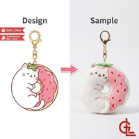 Porte-clés en peluche promotionnel CE CPC, mini-animaux en peluche personnalisés pour sacs cadeaux, breloques, vente en gros, OEM, ODM, directement de l'usine