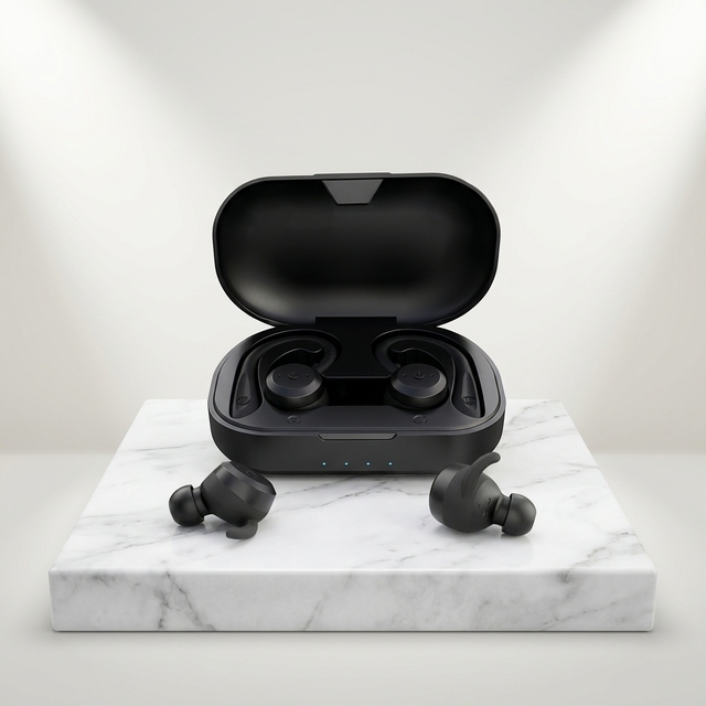 Sport Earbud Headphones 5.3 for True Wireless Bluetooth Earphones Waterproof IPX7 EAR HOOKS JL Chipset Stereo Sound TWS Earbuds
