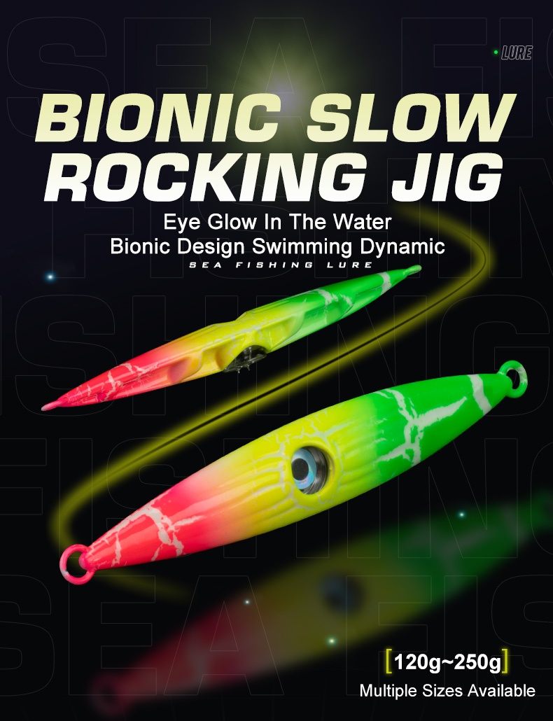 OBSESSION Metal Jig Fishing Lure with Jelly Fish LED Lamp
