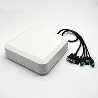 Lector RFID UHF de Largo Alcance (4-5m) Económico con Antena Integrada de 6dbi, Compatible con RS232, RS485, WG26/34, TCPIP, Modbus y Relé para Acceso Vehicular