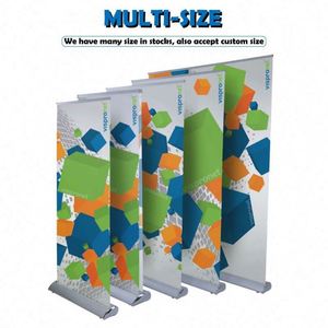 Exhibition Rollup Banner Stand 85X200 <b>Roll</b>-Up-Banner Aluminum Retractable <b>Roll</b> up Banner Stand - Product Image 2