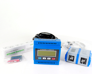 ポータブル長方形オープンチャネルセンサー用超音波流量計ハンドヘルド脈動RS485ステンレス鋼水媒体OEM IP68 - Product Image 1