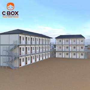 Casa Contenedor Prefabricada Portátil Cbox, Edificio Móvil Desmontable, Dormitorio para Obras de Construcción, Apartamento de 3 Pisos - Product Image 1