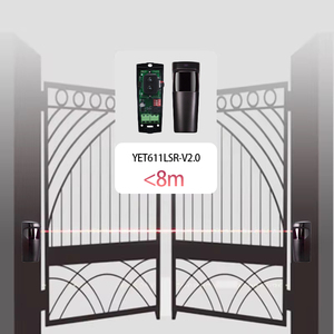 Sensore a Fascio Laser Wireless YET611LSR con Cappuccio Parasole, AC/DC 9V-24V, Rilevatore Automatico <span class=keywords><strong>per</strong></span> Porte, Sensore a Infrarossi - Product Image 6