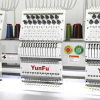 Machine à broder automatique à 3 têtes, 12/15 aiguilles, haute productivité industrielle