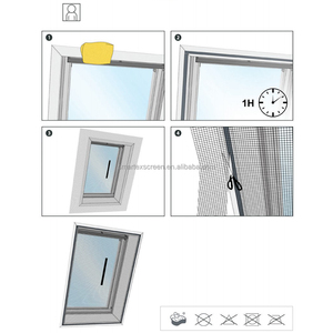 Lưới Chống Muỗi Dễ Dàng Lắp Đặt Màn Hình Polyester Màn Hình Bay Cửa Sổ Bằng Polyester Có Băng Dính Ma Thuật Cho Cửa Sổ - Product Image 5