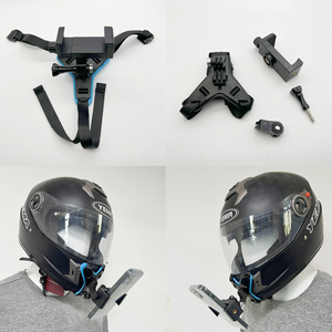 Support universel antidérapant pour GoPro Hero/DJI Osmo <span class=keywords><strong>Action</strong></span>/nsta360 X5, kit de fixation mentonnière pour casque, pour téléphones et caméras d'<span class=keywords><strong>action</strong></span> - Product Image 6