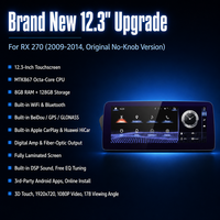 Lexus RX270 2019-2014, autoradio multimédia 12,3 pouces, lecteur vidéo, navigation stéréo, GPS intégré, Android, USB, montage sur tableau de bord