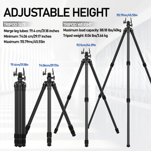 Hợp kim nhôm chụp chân máy săn bắn nỏ phần còn lại Heavy Duty Tripod với rắn kẹp - Product Image 2