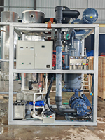 Fabricante de hielo industrial de tubo de 10 toneladas 110V 1000kg Capacidad de almacenamiento de hielo Características Motor de bomba Bristol para fábricas Supermercados
