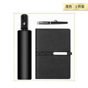 Customized Business A5 Notebook+Umbrella + Pen <b>Gift</b> <b>Set</b> with Printable Logo Senior for Meetings Office Essentials - Product Image 4