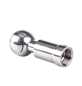 KQ Sanitary <span class=keywords><strong>DN</strong></span> 15 25 32 SS304 Boquilla de lavado de tanque de <span class=keywords><strong>360</strong></span> grados, 316 CIP Boquilla de limpieza de tanque giratorio, Bola de pulverización rotativa de limpieza - Product Image 5