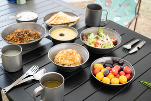 Assiette de camping en titane ultralégère de 7 pouces ; Assiette à salade ; Bol/<span class=keywords><strong>plateau</strong></span> à fruits - Product Image 4