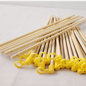 Bamboo Lantern <b>Pole</b> 27cm With Yellow <b>Hook</b> Classical Style For DIY Home Decor - Product Image 1