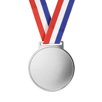 Médailles de récompense personnalisables en métal pour compétitions, or, argent, bronze, écoles, sports, avec design imprimé par sublimation