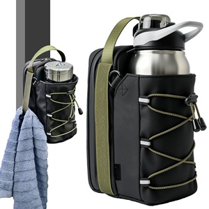 Bolsa Magnética para Botella de Agua con Presilla para Toalla, Bolsa de Gimnasio Magnética Grande para Entrenamiento, Bolsa de Fitness Personalizada de Fábrica, Porta Botellas - Product Image 1