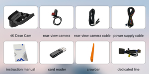 Acarcam chất lượng tốt nhất Car DVR Xe hộp đen lái xe ghi không thấm nước Máy ảnh <span class=keywords><strong>Dash</strong></span> Cam G-Sensor App kiểm soát cho Volvo ex30 <span class=keywords><strong>2025</strong></span> - Product Image 4