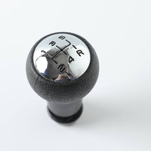 Pommeau de levier de vitesse en cuir, boîte de vitesses manuelle à 6 vitesses pour Peugeot 307, conception ergonomique - Product Image 3
