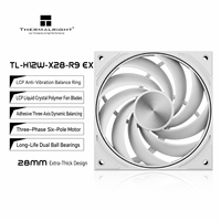 Thermalright TL-H12W-X28-R9 EX Ventilateur Boîtier Blanc 120mm 28mm LCP PWM 3000RPM PC Double Roulement à Billes