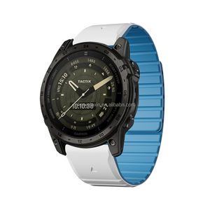 สร้อยข้อมือดูดแม่เหล็กซิลิโคนสำหรับ <span class=keywords><strong>Garmin</strong></span> <span class=keywords><strong>Tactix</strong></span> <span class=keywords><strong>Delta</strong></span>/Instinct 2X/โคตร Mk2 Mk2i G1/Marq/ Enduro 2ใส่ได้รวดเร็ว22 26มม. - Product Image 5