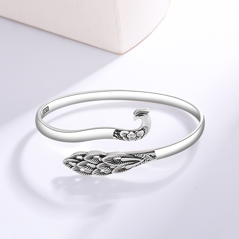 Shop Our Trendy Silver Plated Bracelet - Chinese Tradition Phoenix