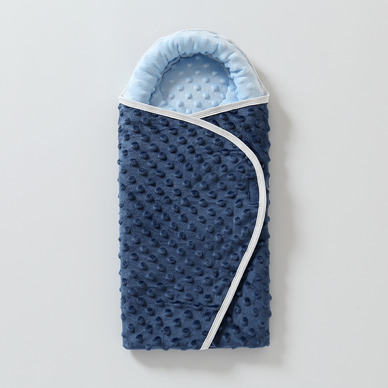 Bleu bébé bleu clair (couverture de bonnet moelleux)