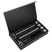 Bâtonnet refroidisseur de vin de qualité supérieure avec ensemble de glaçons pour hommes, bâtonnet refroidisseur de vin, ensemble de glaçons de whisky, grands glaçons de whisky, glaçons en pierre