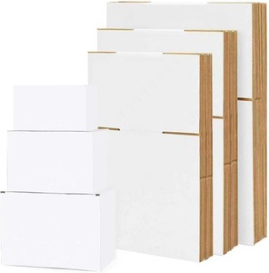 Boîtes en carton ondulé en gros, différentes tailles, boîtes d'emballage robustes pour l'expédition, le stockage, le déménagement, fournitures d'emballage écologiques - Product Image 1