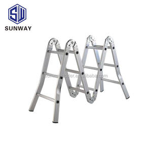 Bán chạy nhất chống trượt sức mạnh gấp đa mục đích mở rộng nhôm 4*3 bước có thể gập lại thang - Product Image 1