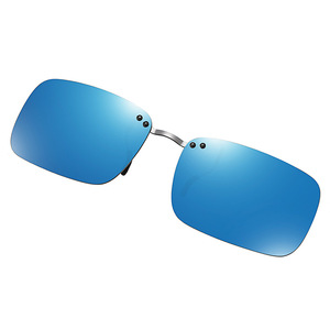 <b>Clip</b>-On Polarized Sunglasses Resin Lens Metal <b>Frame</b> UV400 Protection Anti Glare Unisex Driving Sunshades Type 3 - Product Image 1