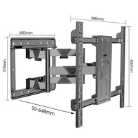Support mural pour téléviseur LCD, support plat pour projecteur 100 pouces, VESA 300*300mm, 32 70 300w v, équipement de photographie cinématographique
