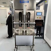 Machine de remplissage semi-automatique à deux têtes haute précision pour jus, sauce soja, vinaigre, spiritueux et alcool
