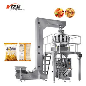 Machine d'emballage de frites alimentaires multifonction à grande vitesse, 10/14 têtes, peseur automatique