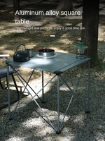 Table pliante portable carrée en alliage d'aluminium améliorée pour l'extérieur, camping, barbecue, origine Zhejiang, modèle DS-970054524337