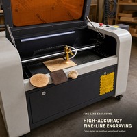 Machine de découpe et de gravure laser CNC CO2 industrielle 4060 6040 50W 100W pour bois, contreplaqué, acrylique