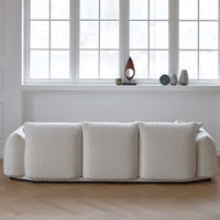 Ensemble de salon populaire Meubles design moderne personnalisé élégant blanc Boucle canapé doux canapés 3 places pour salon ensemble de canapés