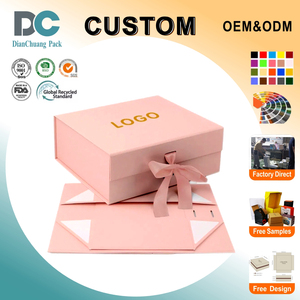<span class=keywords><strong>Caja</strong></span> de cartón magnética plegable con lazo de satén para kit de paleta de maquillaje, diseño de ilustraciones gratuito, compra al por mayor - Product Image 2