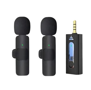 K35 Plug-Play 3.5mm Micro không dây với cổ áo clip trên ve áo Micro nhỏ tinh thể kiểm soát giai đoạn khóa vòng lặp tổng hợp - Product Image 1