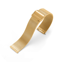Bracelet de montre en maille milanaise en acier inoxydable à libération rapide Upro 06, réglable avec double boucle de sécurité pour Apple Watch