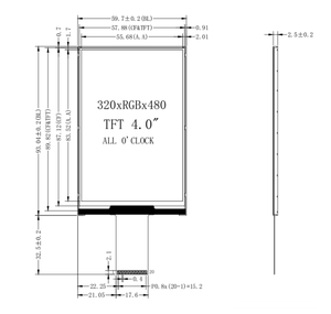 4.0 인치 TFT IPS 스크린 디스플레이 모듈 ST796S 480x800 해상도 RGB LED 백라이트 200cd/m2 변속기 <span class=keywords><strong>LCD</strong></span> 높은 가시성 - Product Image 5
