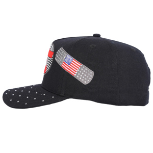 Casquettes de baseball pour hommes Tcap Chine avec broderie personnalisée et logo brillant - Product Image 4
