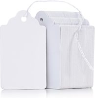 Étiquettes suspendues en papier imprimées, vierges, pour prix et tailles, pour vêtements et articles de mode