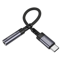 Kabel Konverter Audio Digital Borofone BV24 Graceful Tipe-C ke 3.5mm