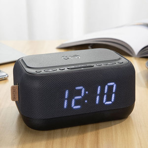 Bộ Sạc Không Dây Cho Điện Thoại Dự Phòng Đồng Hồ Báo Thức Kỹ Thuật Số <span class=keywords><strong>Radio</strong></span> FM Gia Đình Loa Bluetooth Không Dây <span class=keywords><strong>Mini</strong></span> Di Động Tích Hợp Fm - Product Image 6