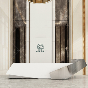 Ideas de Mostradores de Recepción Modernos Blancos de Gran Venta en 2026, Diseño Interior Moderno, Escritorio de Oficina, Mesa de Recepción - Product Image 2