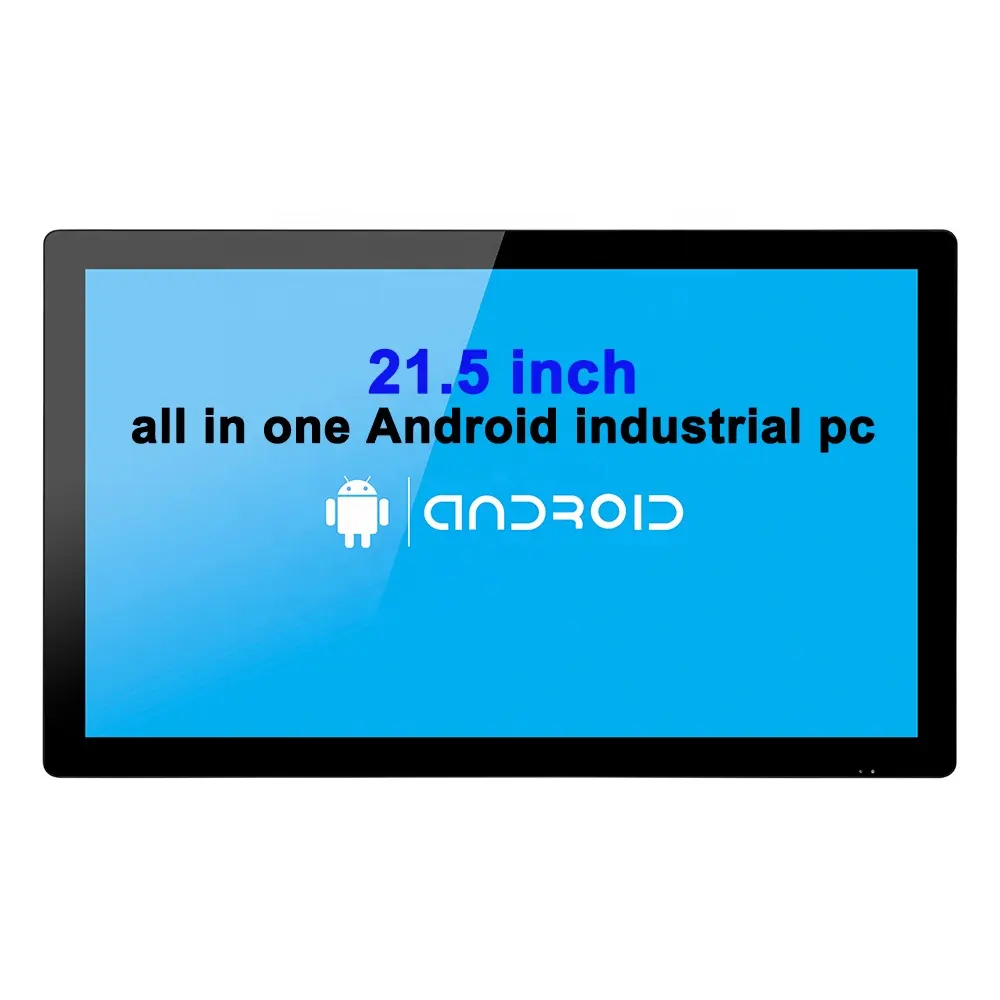 21.5'' Wall Mounted Screen PC Industrial Touch Panel PC 1920*1080 True Flat Capacitive Android Touchscreen RK3568