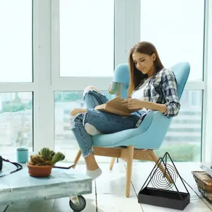 בעל סליל יתוש יצירתי עם מגש נordic סגנון ספירלה קיץ יום ברזל יתוש דוחה דוחה incenses מתלה צלחת עיצוב הבית - Product Image 6