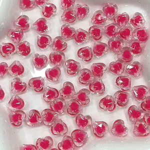 Heart Shaped Acrylic Beads 12mm For Bracelet Making Bulk Loose Beads DIY Jewelry Accessory Spring 2024 Yiwu Origin - Product Image 3
